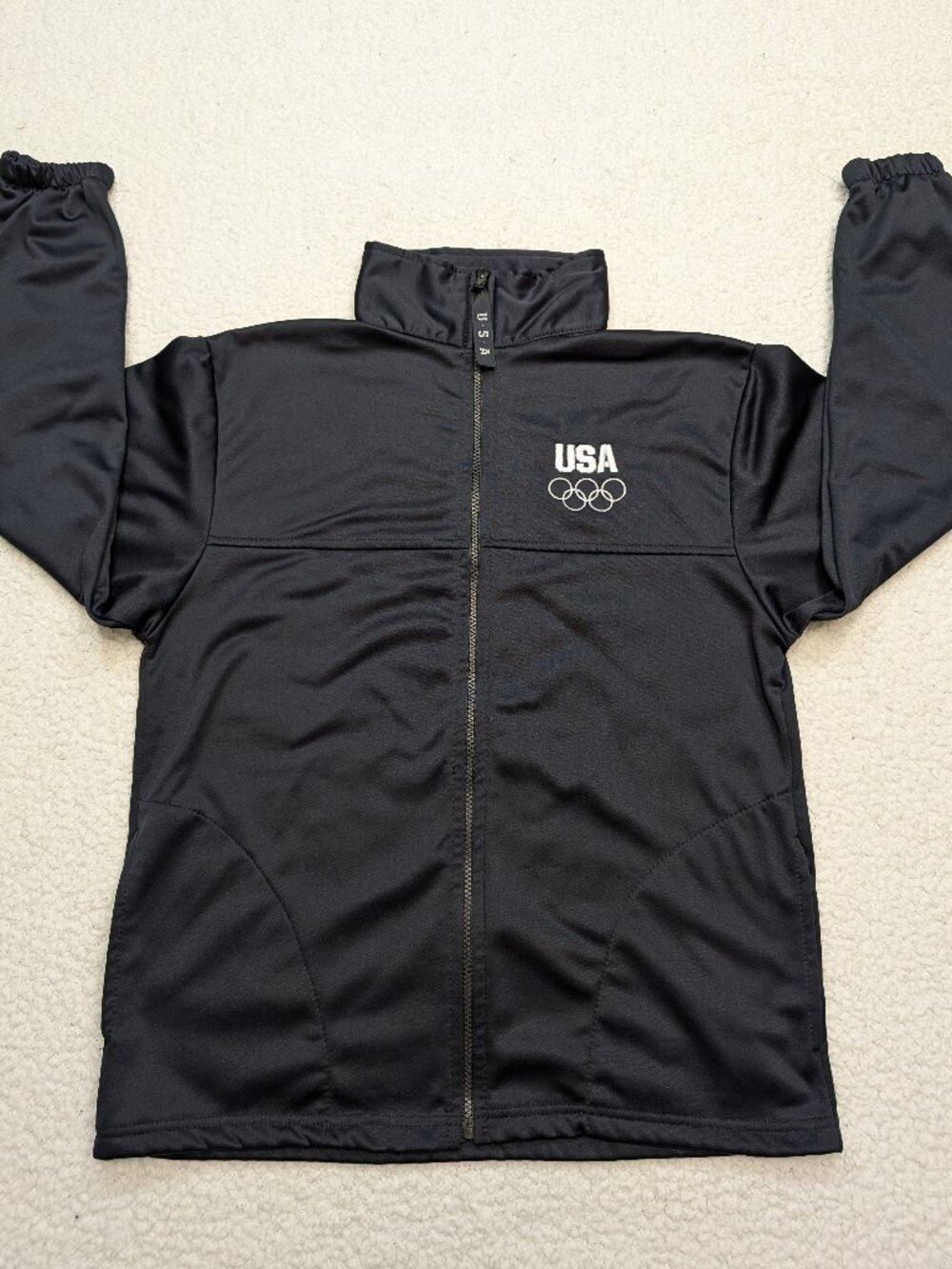 USA Olympic Committee Youth M Black Track Jacket